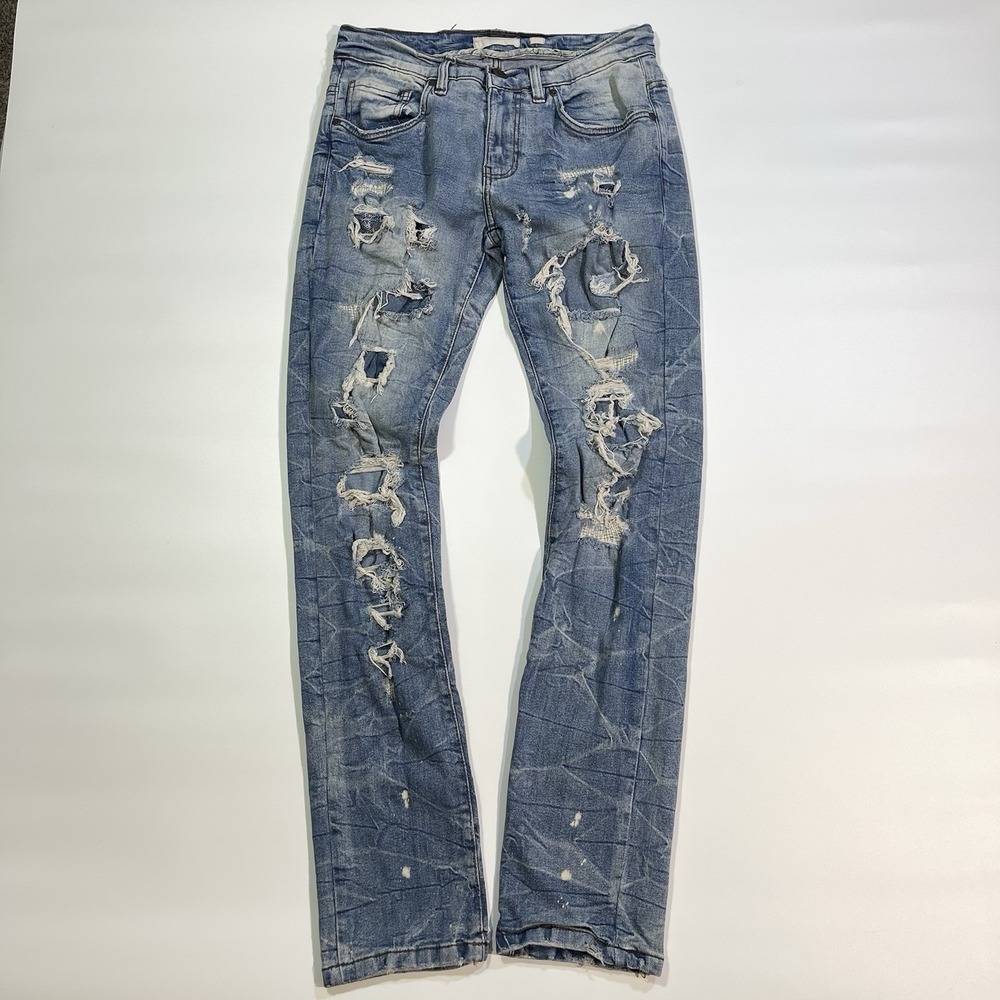 FWRD Denim Distressed Skinny Stacked Jeans Mens Size 30x32 (29x32)